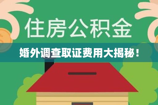 惠安婚外调查取证费用大揭秘！