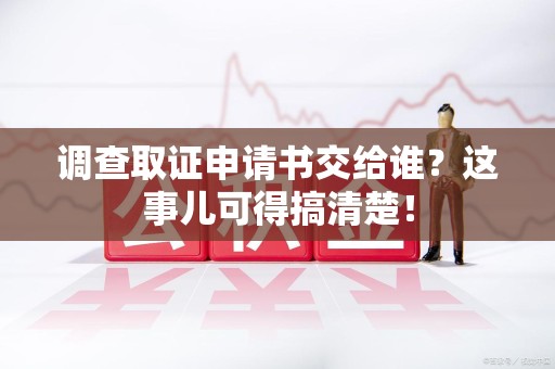 惠安调查取证申请书交给谁？这事儿可得搞清楚！