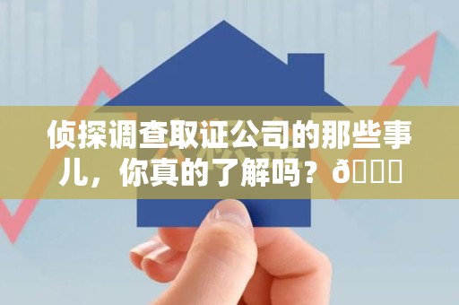惠安侦探调查取证公司的那些事儿，你真的了解吗？😎