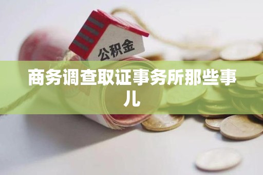 惠安商务调查取证事务所那些事儿