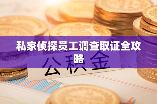惠安私家侦探员工调查取证全攻略